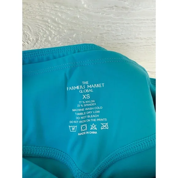 Farmer's Market Global Ball Pocket Biker Shorts /‎ Mykonos Blue Size XS - Picture 3 of 6